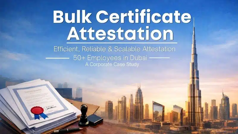 Bulk Certificate Attestation in Dubai for 50+ Employees