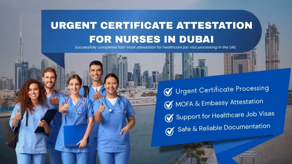 Certificate Attestation for Nurses in Dubai