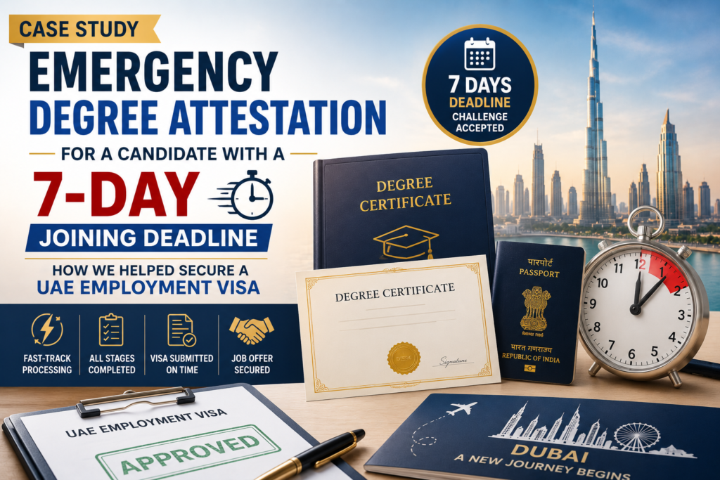 Emergency Degree Attestation