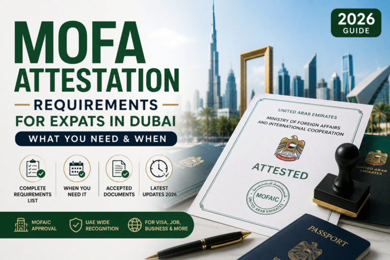 MOFA Attestation Requirements for Expats in Dubai
