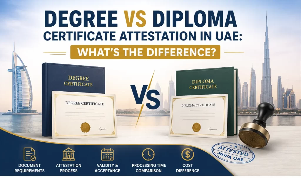 Degree Certificate vs Diploma Certificate Attestation in UAE What's the Difference