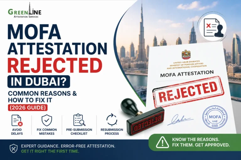 MOFA Attestation Rejected in Dubai