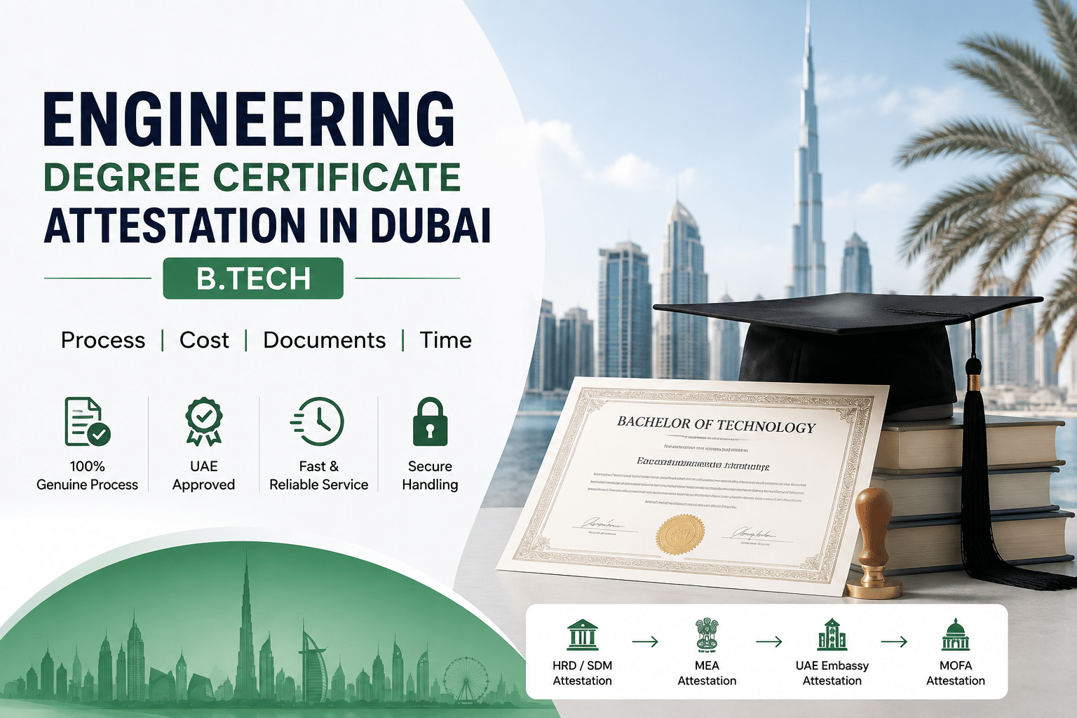Engineering Degree Certificate Attestation in Dubai / B.Tech