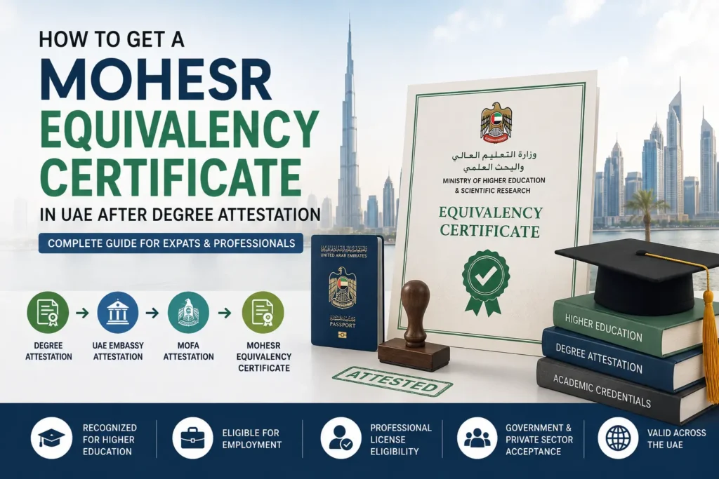 How to Get a MOHESR Equivalency Certificate in UAE After Degree Attestation
