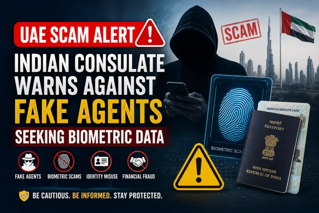 UAE Scam Alert for Indian Nationals Beware of Fake Agents Requesting Biometric Data